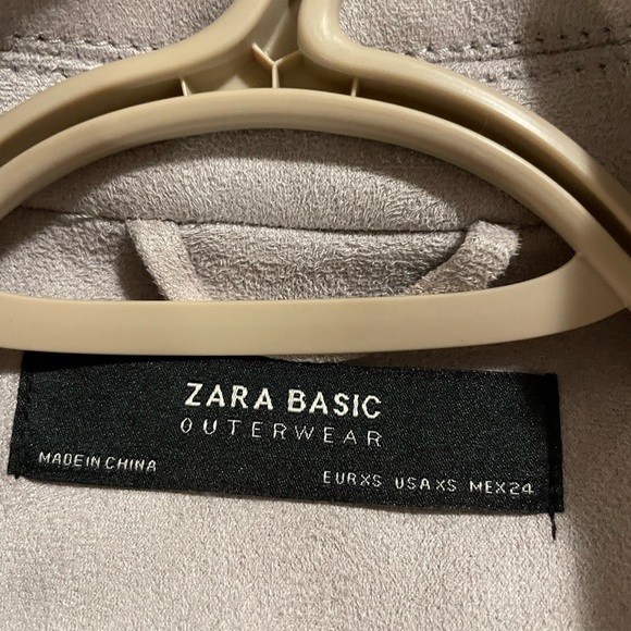 Zara faux suede motorcycle jacket - Picture 2 of 2